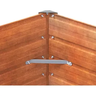 100 x 100 x 45 cm Cortenstahl