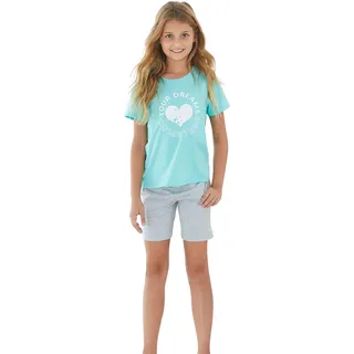 Buffalo Pyjama in mint-grau-meliert | Gr.: 170/176