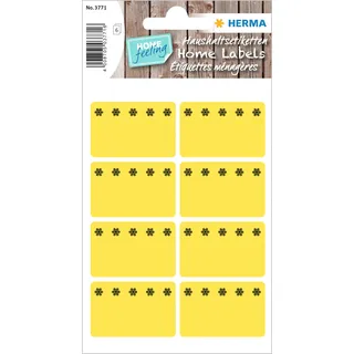 Herma Tiefkühletiketten 3771 gelb 26 x 40 mm 48 Blatt