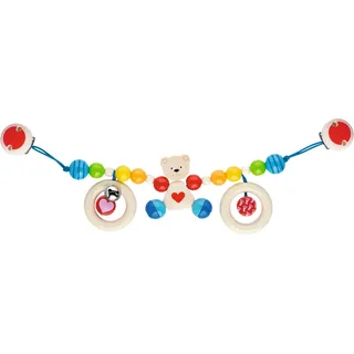 GoKi 65313 - Kinderwagenkette Herzbär mit Clips