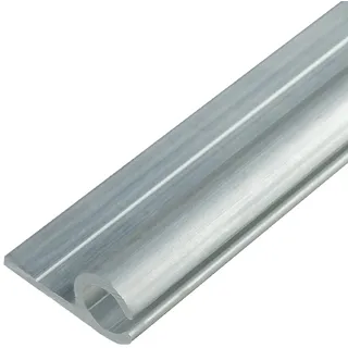 LYSEL® Kederschiene Kederleiste Kederprofil 15x30mm pressblank 2m 45° Ø10mm für Keder 5-9mm