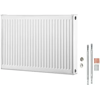 Buderus Flachheizkörper 600 x 800 mm 1350 W weiß Seitenventil