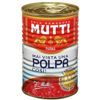 Mutti Polpa feinstes Tomatenfruchtfleisch, 100% Italienisch, 400 g