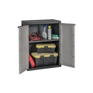 Toomax Kunststoffschrank grau B/H/T: ca. 65x85x37 cm - Grau, Schwarz