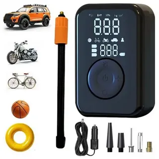 Patona Elektropumpe PATONA elektrische Luftpumpe, tragbarer Akku-Kompressor, 150 PSI, Dank Akku der ideale Begleiter für unterwegs.