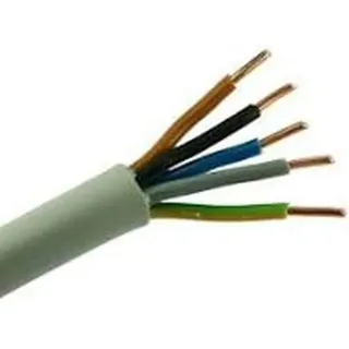 KABELTRONIK NYM-J 5x1,5 RG50 5 G Mantelleitung 1,5mm2 Grau 50 m