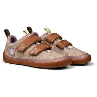 Affenzahn Halbschuh Knit Happy Katze für Kinder, rosa, 21 EU