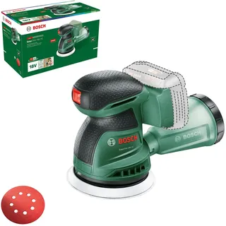 Bosch Akku-Exzenterschleifer EasyOrbit 18V-10 (Schleifen von kleinen bis mittelgroßen Holzoberflächen sowie lasierten und lackierten Oberflächen; Durchmesser: 125 mm; 18 Volt System; ohne Akku)