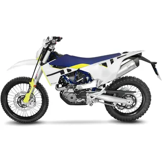 LeoVince Lv One Evo Husqvarna 701 Supermoto/enduro/lr 21-22 Ref:14368ek Stainless Steel&carbon Homologiertes Vollliniensystem - Black / Silver - Homologated