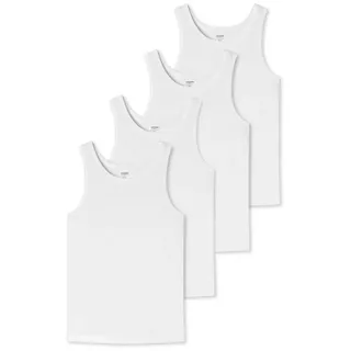 uncover by SCHIESSER Unterhemd 4er Pack Basic (Spar-Set, 4-St) Unterhemd / Tanktop - Baumwolle - Unterhemden mit perfekter Passform weiß XL