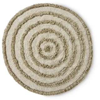 HKliving - runde Badezimmermatte, Ø 120 cm, cream