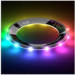 TOSY TOSY Flying Ring / Disc –mit LED, (Mehrfarbig), superhell, Lost-Mode Magnetspielbausteine