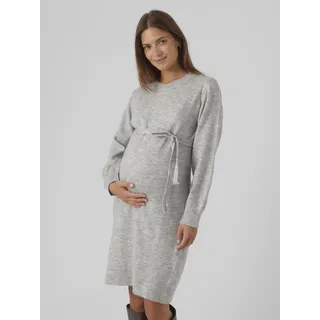 MAMA LICIOUS MAMALICIOUS Newanne Maternity Langarmkleid - Light Grey melange), L