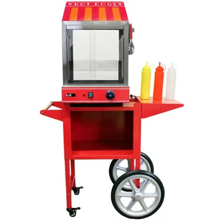 MONSTER SHOP - Elektrischer Hot Dog Wagen Stand Speisenwärmer Würstchenwärmer Verkaufswagen