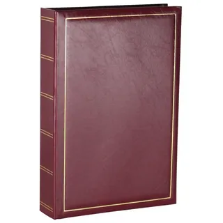 Ideal Trend Tradition Fotoalbum für 300 Fotos in 10x15 cm Einsteck Foto Memo Album: Farbe: Rot