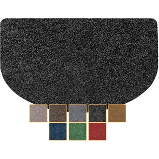 ANRO Schmutzfangmatte Fußmatte Türmatte rutschfest Poet Schwarz 45 x 75 cm | Material: Polypropylen, Rücken: TPE-Gummi rutschhemmend, Höhe: 5 mm, Einsatz: Türvorleger für Haustür, Flur, innen & außen