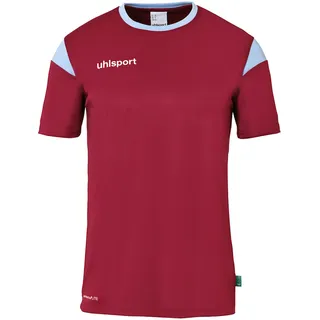 uhlsport Squad 27 kurzarm Trikot Kinder bordeaux/skyblau 152