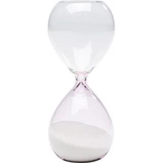 Kare Kare-Design Sanduhr, Weiß, Glas, 7x17x7 cm, Dekoration, Uhren, Tischuhren