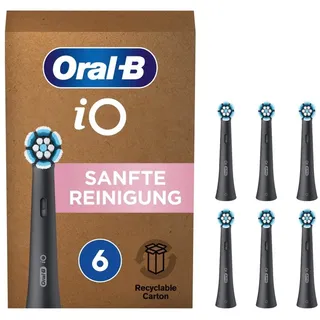 Oral-B iO Sanfte Reinigung Aufsteckbürste schwarz 6 St.
