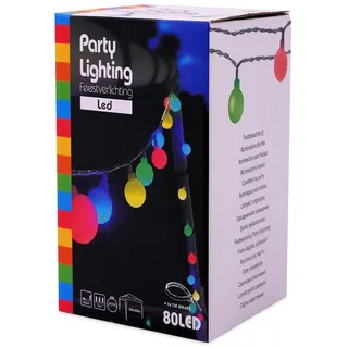 Spetebo Party Lichterkette LED 16 m Bunt
