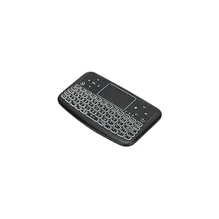 ASHATA Beleuchtete Kabellose -Tastatur mit Touchpad, Kabellose -Tastatur, Intelligente Wiederaufladbare Handheld-Fernbedienung für PC, Laptop, TV, für HTPC, für TV, (RichXSF2RfrYEV)