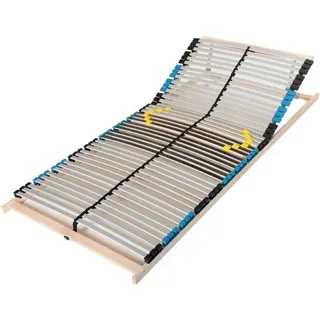 Ergonomischer 7 Zonen Lattenrost 140x200, Kopfteil mehrfach verstellbar, 42 Latten, Buchenholz, Made in Germany, Selbstmontage,Traglast bis zu 150Kg