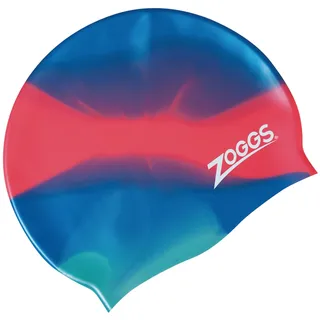 Zoggs Jr Silicone Cap Multi Colour BLUE/RED