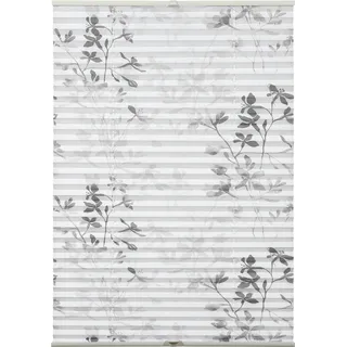 GARDINIA Plissee Bella Blätter 60 x 130 cm weiß