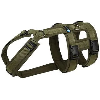 AnnyX Hunde-Sicherheitsgeschirr Brustgeschirr Safety Fun - Sicherheitsgeschirr, Nylon, Individuell einstellbar grün XS | 3,5 cm x 26 cm - 26 cm