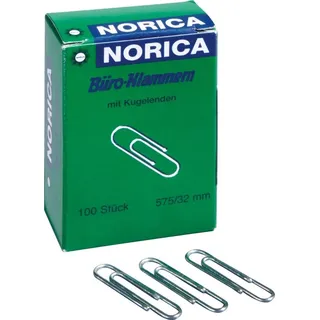 Alco Büroklammern NORICA silber Metall