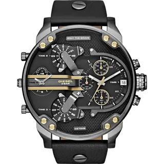 DIESEL MR DADDY 2.0 DZ7348 Herrenchronograph Multi-Level Ziffernblatt - Schwarz/Schwarz