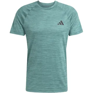 adidas Gym+, Herren Trainings-/ T-Shirt grün-meliert - S