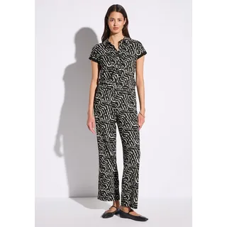 STREET ONE Gemusterter Jumpsuit - 36W / 30L