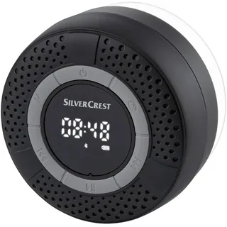 SILVERCREST® Lautsprecher Bluetooth FM Duschradio (Schwarz)