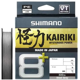 Shimano Kairiki 8+ 300m 0,315mm 39,9kg Steel Grey