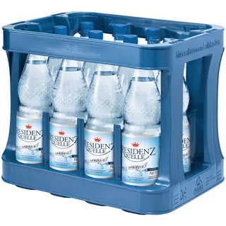 12x 1,00 L Residenz Quelle Mineralwasser Spritzig PET Flasche MEHRWEG o. Kasten