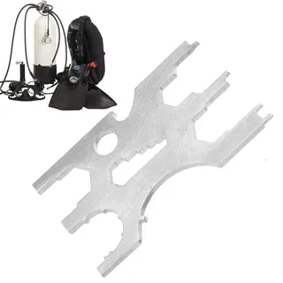Keenso Tauchen Multi Tool, Edelstahl Tauchen Multi Tool Atemregler Kreditkarte Kits Reparatur Ausrüstung Tauchen Wassersport