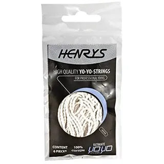 Henrys A01002-S01 - Yo-Yo Ersatzschnüre 6 Stück, weiß