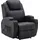 MCombo Relaxsessel elektrisch Kunstleder 92 x 109 x 92 Schwarz mit Massage und Heizfunktion