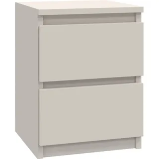 veneti CDF Nachttisch M2 Malwa, Nachtschrank | Farbe: Kaschmir (beige) | Ideal für Schlafzimmer, Kinderzimmer, Teenager | Einfache Montage - Beige
