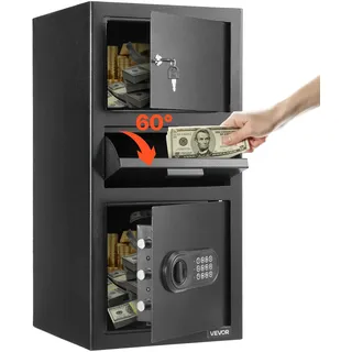 Vevor Einwurftresor Falltresor 3,6 Kubikfuß / Mechanikschloss / keine Sicherheitsstufe