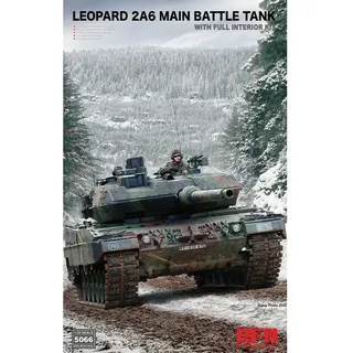 Rye Field Model Leopard 2A6 Main Battle Tank with FULL INTERIOR