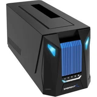 SABRENT M.2 SSD & HDD Festplatten Dockingstation, 2,5" 3.5" SATA & M2 NVMe Dock, USB C Docking Station 10Gbps mit Offline Klonen (DS-UNHC)