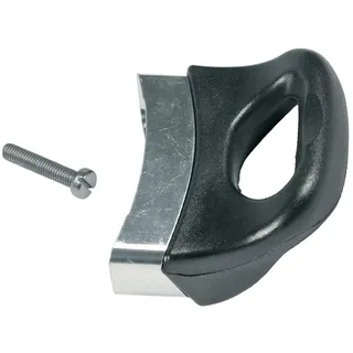 easyPART passend für EUROPART 10033701 Kochtopfgriff universal schwarz | Silbern 77x70x45mm, für Kochtopf, Schnellkochtopf, Topfgriff, Griff seitlich, Schlitzschraube 28mm, Durchmesser 5mm