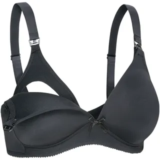 Naturana 2er-Pack Still-BHs mit wattierter Schale, schwarz, 75D