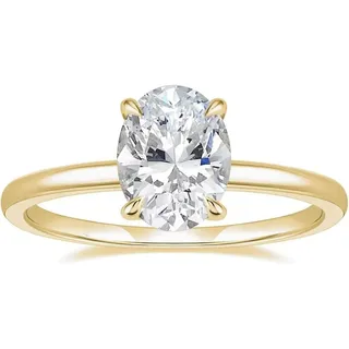 Jumpeak Diamantring Damen 585 Echtgold Ring Damen Diamantring 3CT Lab-Zuchtdiamanten, 3CT D VS1 2EX mit IGi Zertifikat valentinstag geschenk für sie