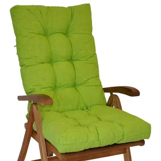 Rattani Hochlehnerauflage Hochlehner Auflage Sylva Hochlehner Auflage Gr. 120 x 50 cm hellgrün, Material Uni Living hellgrün grün