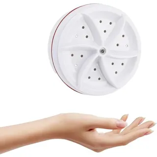 Mini Tragbare Waschmaschine, Ultraschall-Turbowaschmaschine für Reisen, Camping, Geschäftsreise, Wäscheturbine mit USB-Stromversorgung zum Reinigen