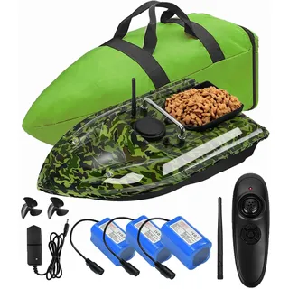 YLLLLY Futterboot,12000mah Batterien mit großer Kapazität futterboot,500m Fernbedienung,1,5kg Ladetrichter.Wind- und wellenfest,mit Handtasche. langlebig und wasserdicht.