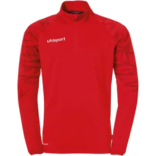 Uhlsport Goal 25 1/4-Zip Trainings-Top Kinder rot/weiß 164